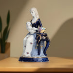 Load image into Gallery viewer, Victorian Lady with Dog Figurine Home Decor | Porcelain Decor | Victorian Decor