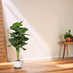 Load image into Gallery viewer, Lush Living Artificial Ficus Tree Artificial Plant|Indoor Plant|Decorative Plant|Artificial Greenery|Low-Maintenance Plants|Green DecoR|Nature-Inspired Decor | Artificial Plants Room Decor | Tropical Fake Plant in Pot