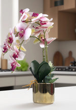 Load image into Gallery viewer, Golden Bloom(Pink) - Flowers For Decor | Pink Flowers Decor | Shelves Decor