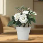 Load image into Gallery viewer, Mini Garden Set - Home Decor | Artificial Garden | White Artificial Roses | Artificial Roses | White Roses