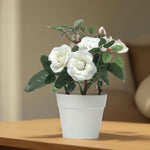 Load image into Gallery viewer, Mini Garden Set - Home Decor | Artificial Garden | White Artificial Roses | Artificial Roses | White Roses