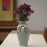 Load image into Gallery viewer, Embellished Vase(Mint) - Ceramic Vases | Home Decor| Living Room Decor | Center Table Decor