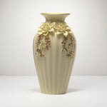 Load image into Gallery viewer, Embellished Vase(White) - Ceramic Vases|Home Decor|Living Room Decor|Center Table Decor