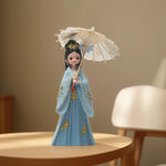 Load image into Gallery viewer, Parasol Doll Figurine - Japanese Girl Figurine | Girl Figurines Storage Tray Resin | Chinese Palace Girl Figurine