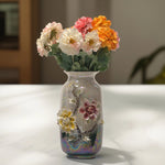Load image into Gallery viewer, Floral Motif Flower Vase | Ceramic Vase | Home Decor | Pearl Vase
