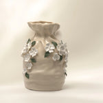 Load image into Gallery viewer, Floral White Vase - Flower Vase | Ceramic Vase | Home Decor | Floral Vase