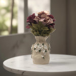 Load image into Gallery viewer, Floral White Vase - Flower Vase | Ceramic Vase | Home Decor | Floral Vase