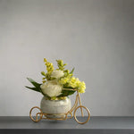 Load image into Gallery viewer, Blooming Bicycle(Yellow) - Ceramic Planter| Home Decor | Table Top Plants