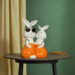 Load image into Gallery viewer, Pumpkin Bunnies - Ceramic Home Decor | Pumpkin Bunnies | Home Decor