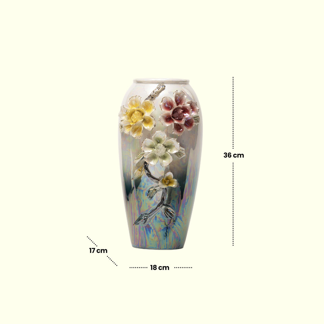 Intricated Vase - Flower Vase | Ceramic Vase | Home Decor | Pearl Vase