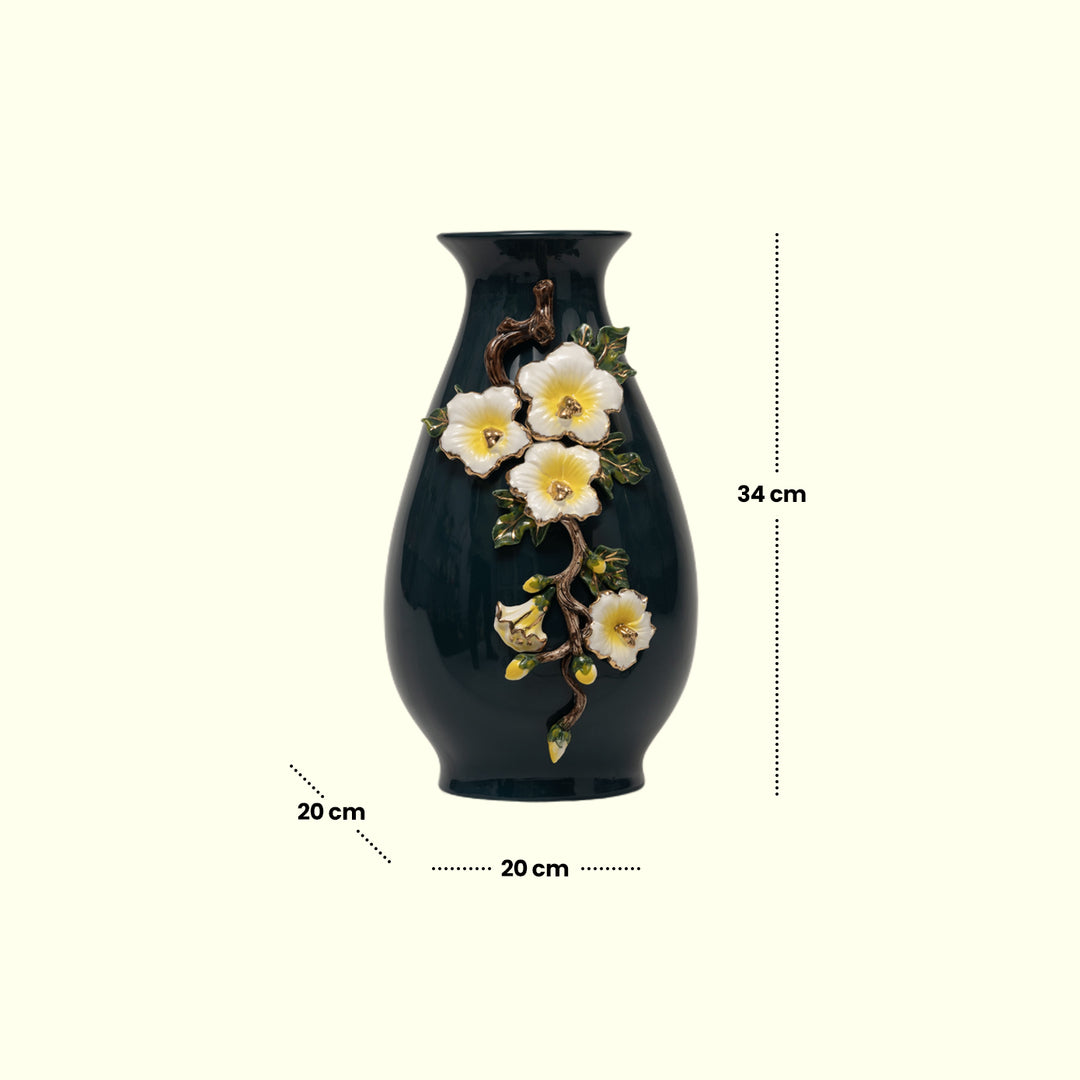 Azure Grace Vase Flower Vase | Ceramic Vase | Home Decor | Azure Vase