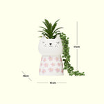 Load image into Gallery viewer, Cat Plant Vase (Flower) - Home Decor | Artificial Garden | Ceramic Vase | Cat Vase
