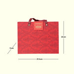 Load image into Gallery viewer, Rich Red Pattern Gift Box  Gift Bag|Floral Gift Bag|Gift Packaging|Birthday Gifts|Anniversary Gifts|Gift Ideas|Luxury Gift Bag
