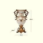 Load image into Gallery viewer, Gilded Grace Vase - Decorative Vase | Polyresin Vase|Floral Vase|Home Decor|Tabletop Decor|Decorative Accents|Home Decor Accents|Statement Piece | Hand painted Vase
