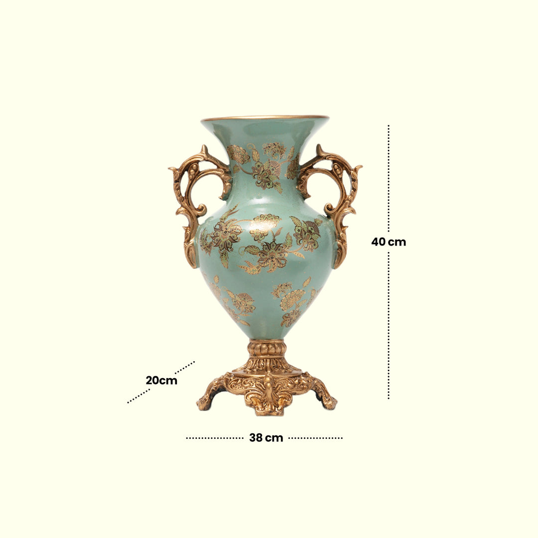 Celestial Bloom Vase  Decorative Vase|Polyresin Vase|Floral Vase|Home Decor|Tabletop Decor|Decorative Accents|Home Decor Accents|Statement Piece