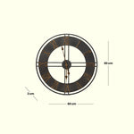 Load image into Gallery viewer, Rustic Industrial - Wall Clock | Vintage Clock | Hanging Clock | Decorative Clock |Home Decor | Wall Decor | Vintage Deco
