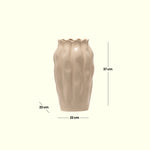 Load image into Gallery viewer, Sculpted Petal Vase - Home decor | Ceramic Decor| Vases| Ceramic Vases

