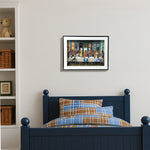 Load image into Gallery viewer, &quot;Basketball&#39;s Last Supper Home Decor| Wall Decor| Wall Hanging | Baketball Frame&quot;
