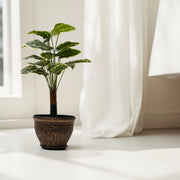 Woven Brown Planter - Planter Decor | Standalone Decorative Piece | Garden Decor