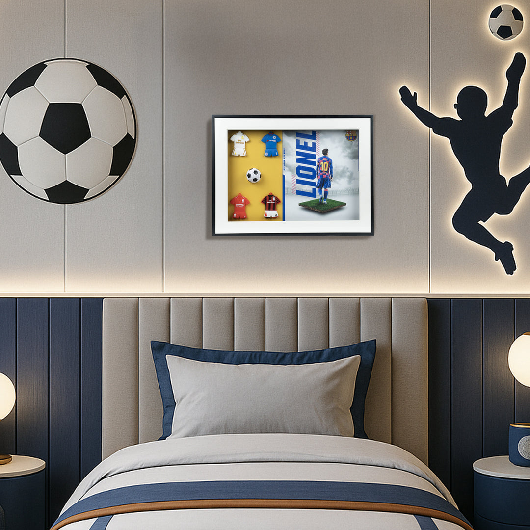 Jersey Evolution Frame Home Decor| Wall Decor| Wall Hanging | Messi Frame | Football Frame