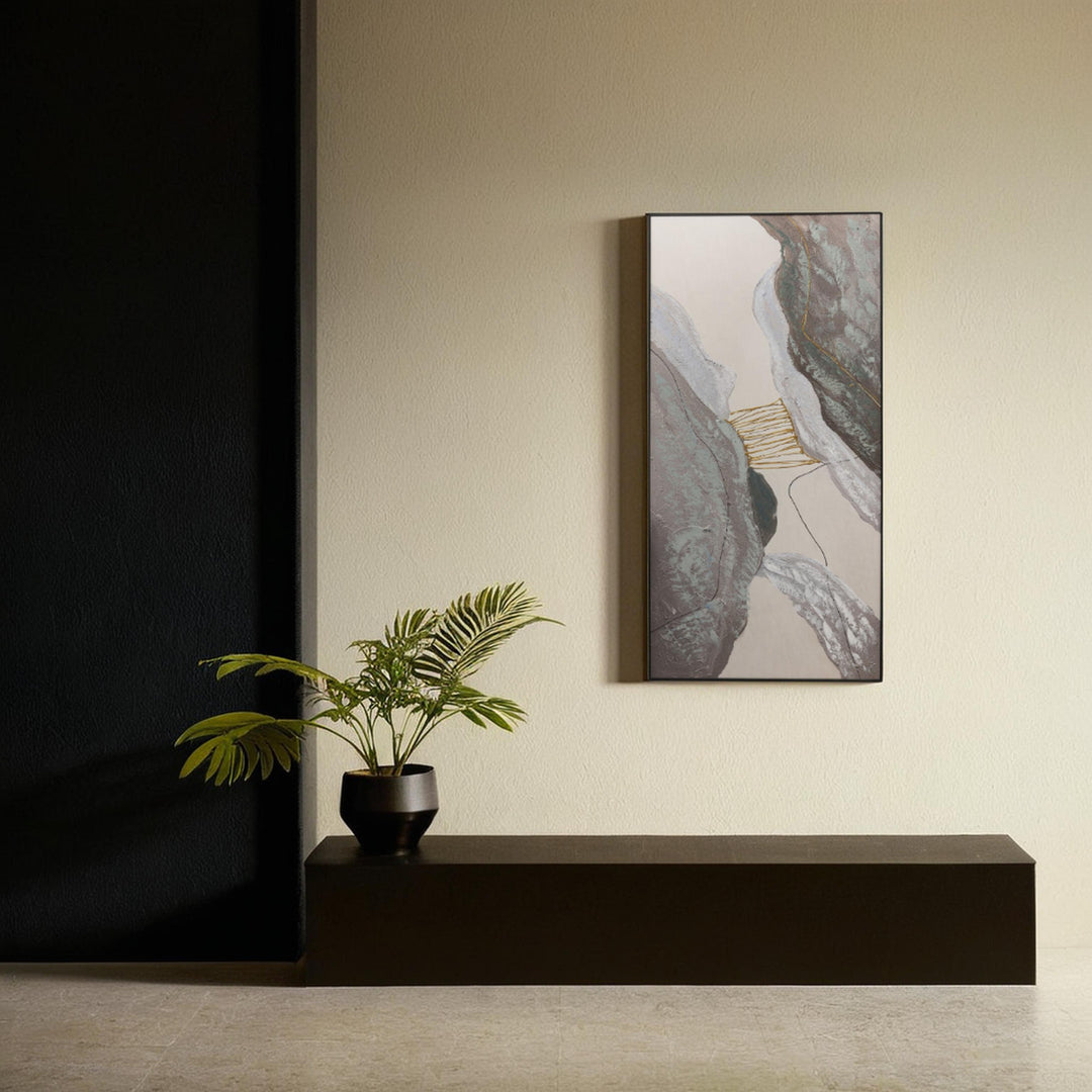 Abstract Harmony – Black Metal Frame Art Abstract Art| Home Decor| Wall Decor| Landscape Painting