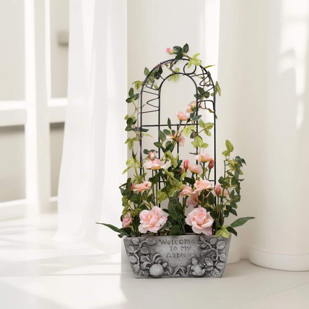 Indoor/Outdoor Rose Trellis - Flowers For Decor | Flowers Decor | Shelves Decor