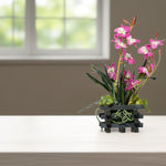 Load image into Gallery viewer, Pink Orchids - Flowers For Decor | Pink Flowers Decor | Shelves Decor
