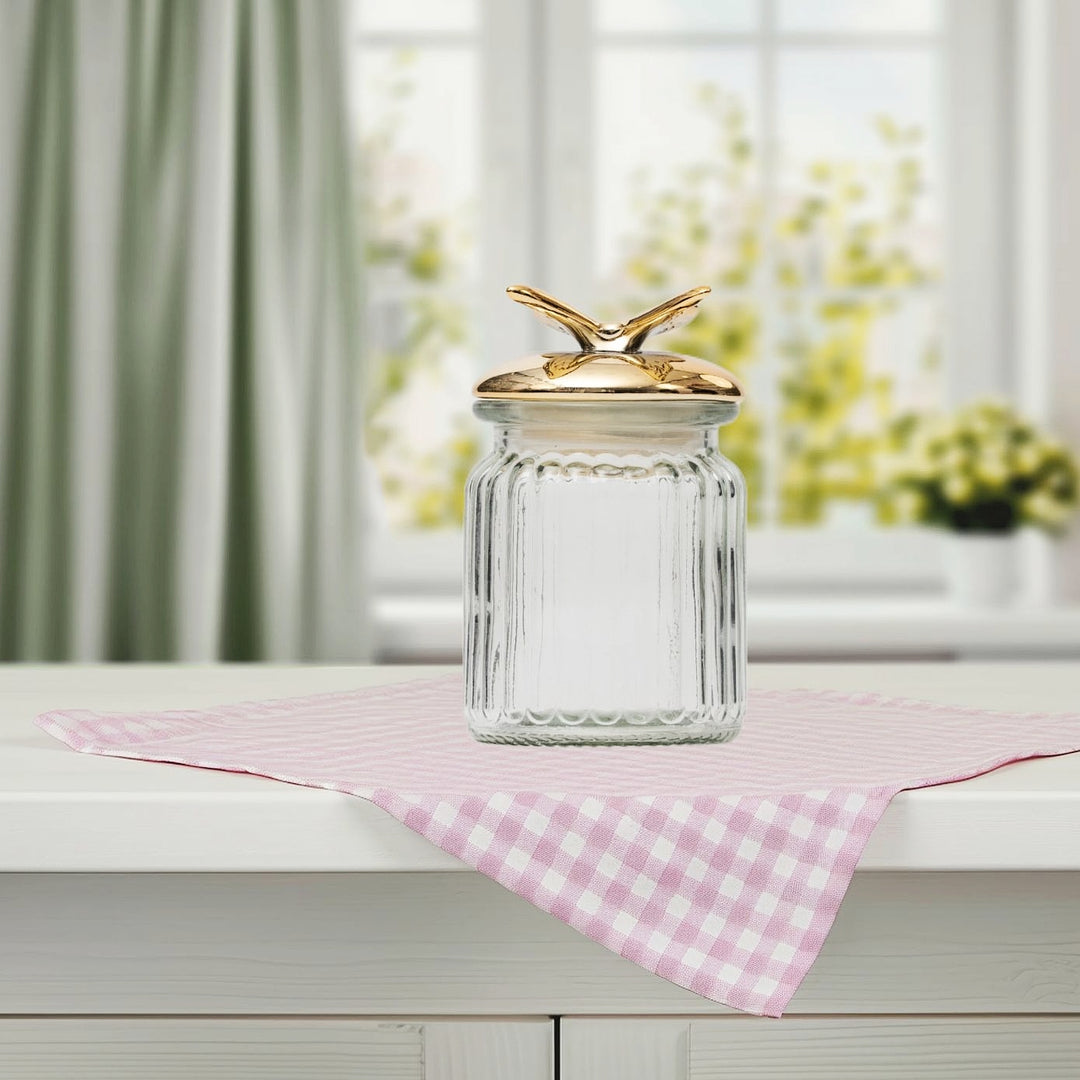 Golden Butterfly Jar Decorative Jar | Jar Decor | Transparent Jar