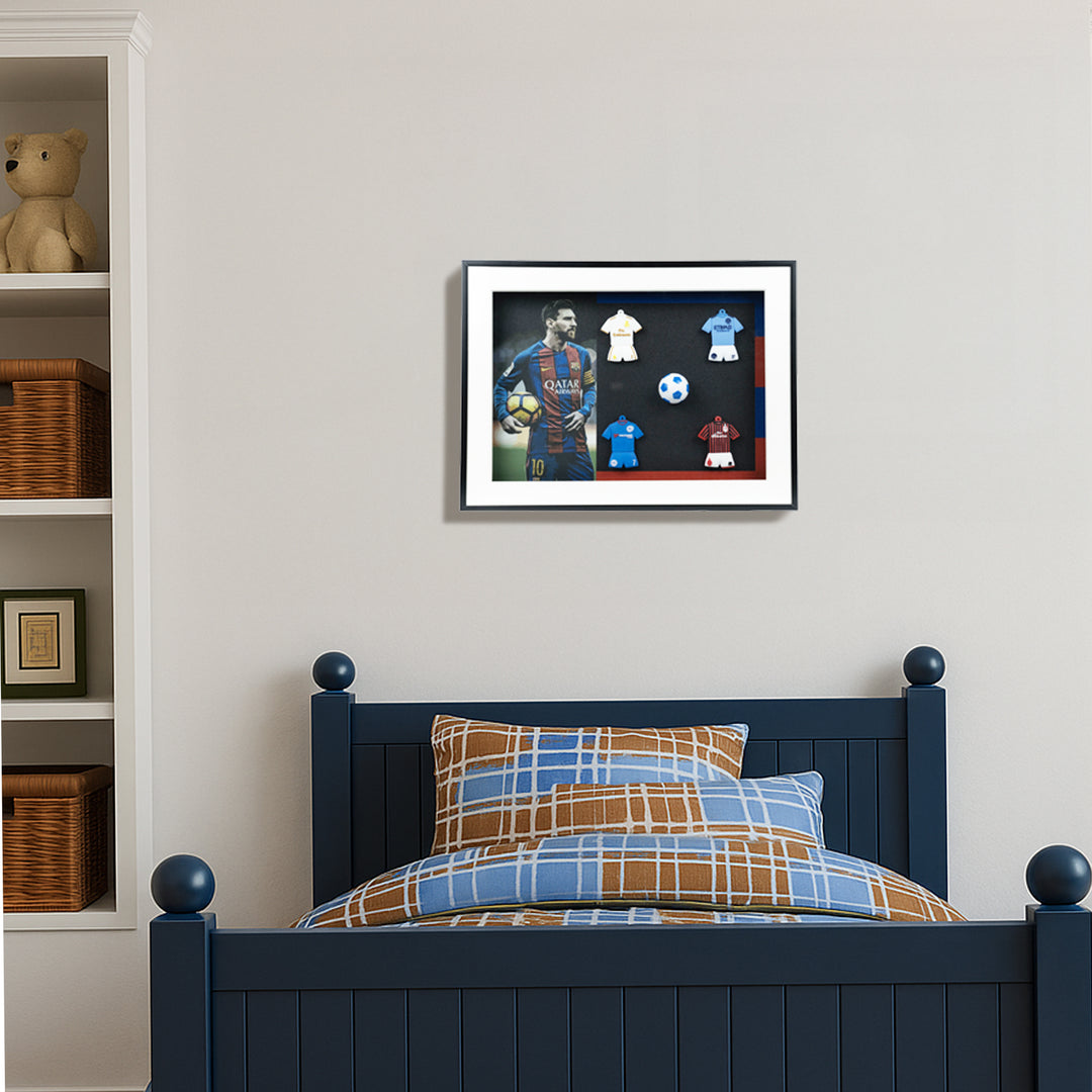 Messi's Mini-Kit Collection Home Decor| Wall Decor| Wall Hanging | Messi Frame | Football Frame