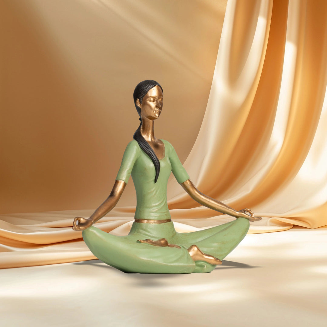 Lotus Pose Serenity - Yoga Lady | Home Decor | Yoga Posture Table Top