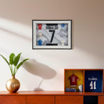 Load image into Gallery viewer, Ronaldo No. 7 – Soccer Legacy Frame  Home Decor| Wall Decor| Wall Hanging | Ronaldo Frame | Football Frame
