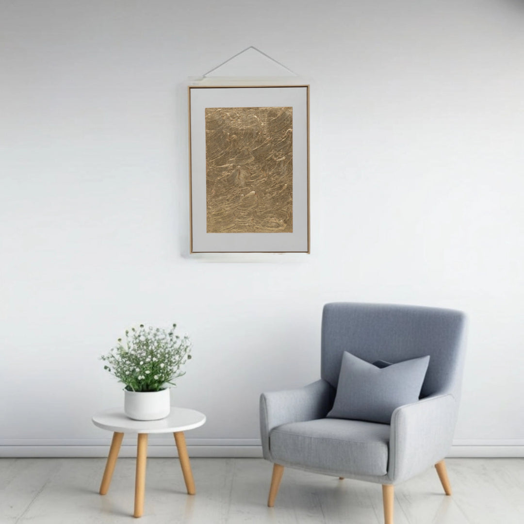 Textured Gold Leaf Wall - Art Wall Art | Decorative Art | Home Decor|Wall Decor|Vintage Decor