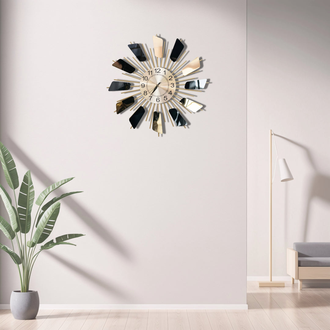 "Modern Starburst Wall Clock Wall Clock|Modern Clock|Hanging Clock|Decorative Clock|Home Decor|Wall Decor|Modern Decor"