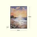 Load image into Gallery viewer, Sunset Serenity – Beach Landscape Wall Art Abstract Art| Home Decor| Wall Decor| Landscape Painting
