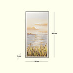 Load image into Gallery viewer, Golden Horizon – Sunset Seascape Art Art Decor| Wall Hanging| Sunset Art| Home Decor| Wall Decor
