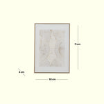 Load image into Gallery viewer, Golden Echo – Fiber Frame Abstract Art | Home Decor| Wall Decor| Wall Hanging | Gold Art
