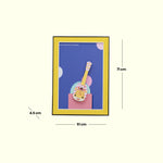 Load image into Gallery viewer, 3D Abstract Guitar Frame - Purple Wall Hanging | Wall Decor | Wall Art | Home Decor | Abstract Art
