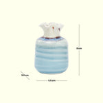 Load image into Gallery viewer, Mini Ombre Ceramic Vase - White and Blue Ceramic flower vase | decorative vases | small vases for flowers | Ceramic near me | decorative vases for living room | Ceramic home decor items
