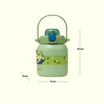 Load image into Gallery viewer, Kids Water Bottle - Green Alien Design  water bottle | Water bottle for kids | Toy story
