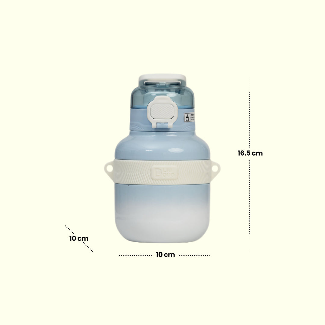 Compact Water Bottle(Blue) - water bottle | Water bottle for kids | Cute water bottles for kids