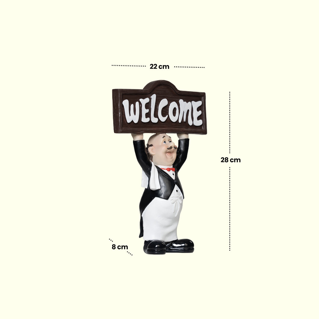 Welcome Chef Figurine - Ceramic figurines | Home decor | Ceramic decor
