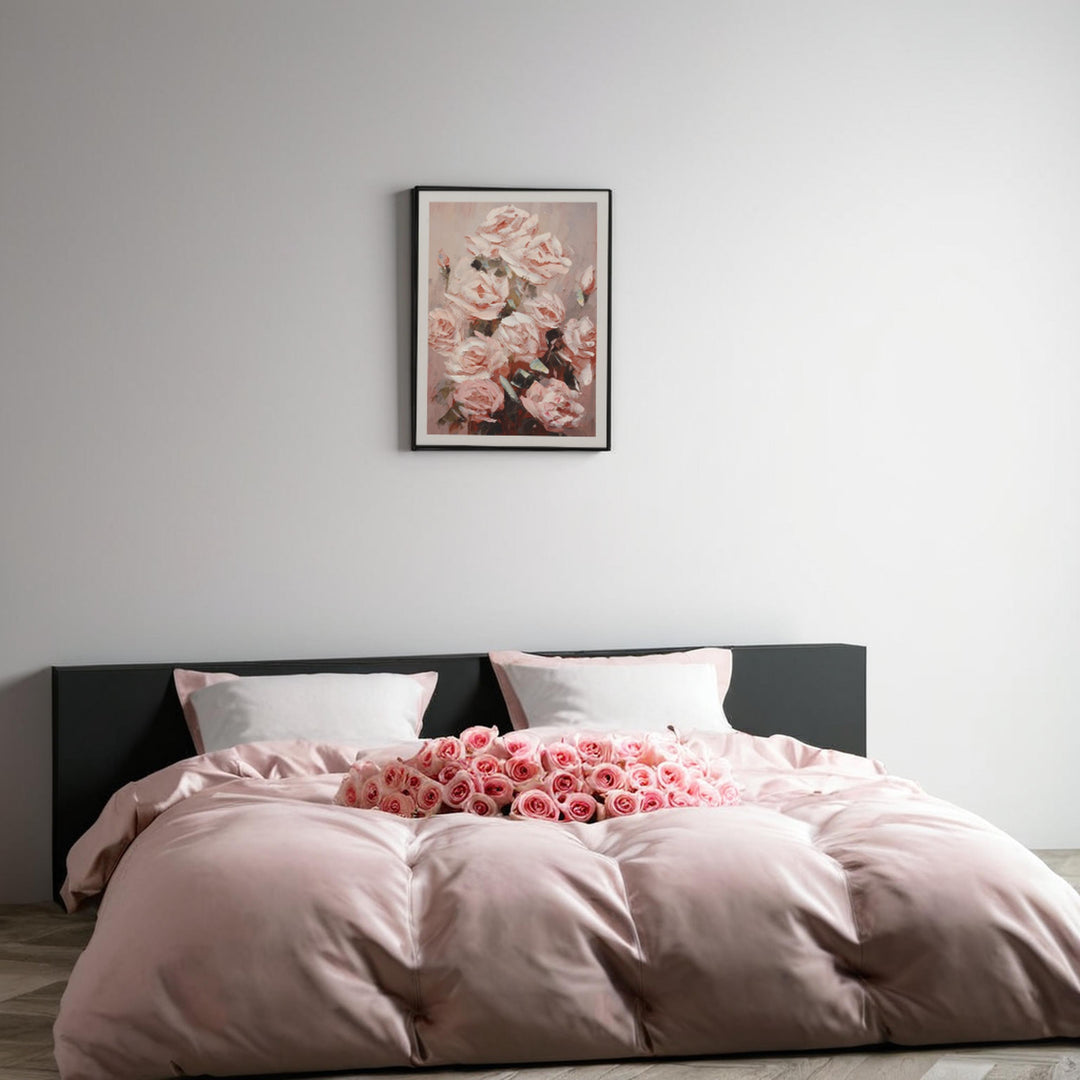 Blush Blooms – Rose Canvas Art Art Decor | Wall Hanging| Flower Art | Floral Art| Home Decor| Wall Decor