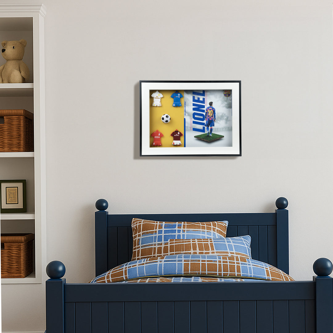 Jersey Evolution Frame Home Decor| Wall Decor| Wall Hanging | Messi Frame | Football Frame