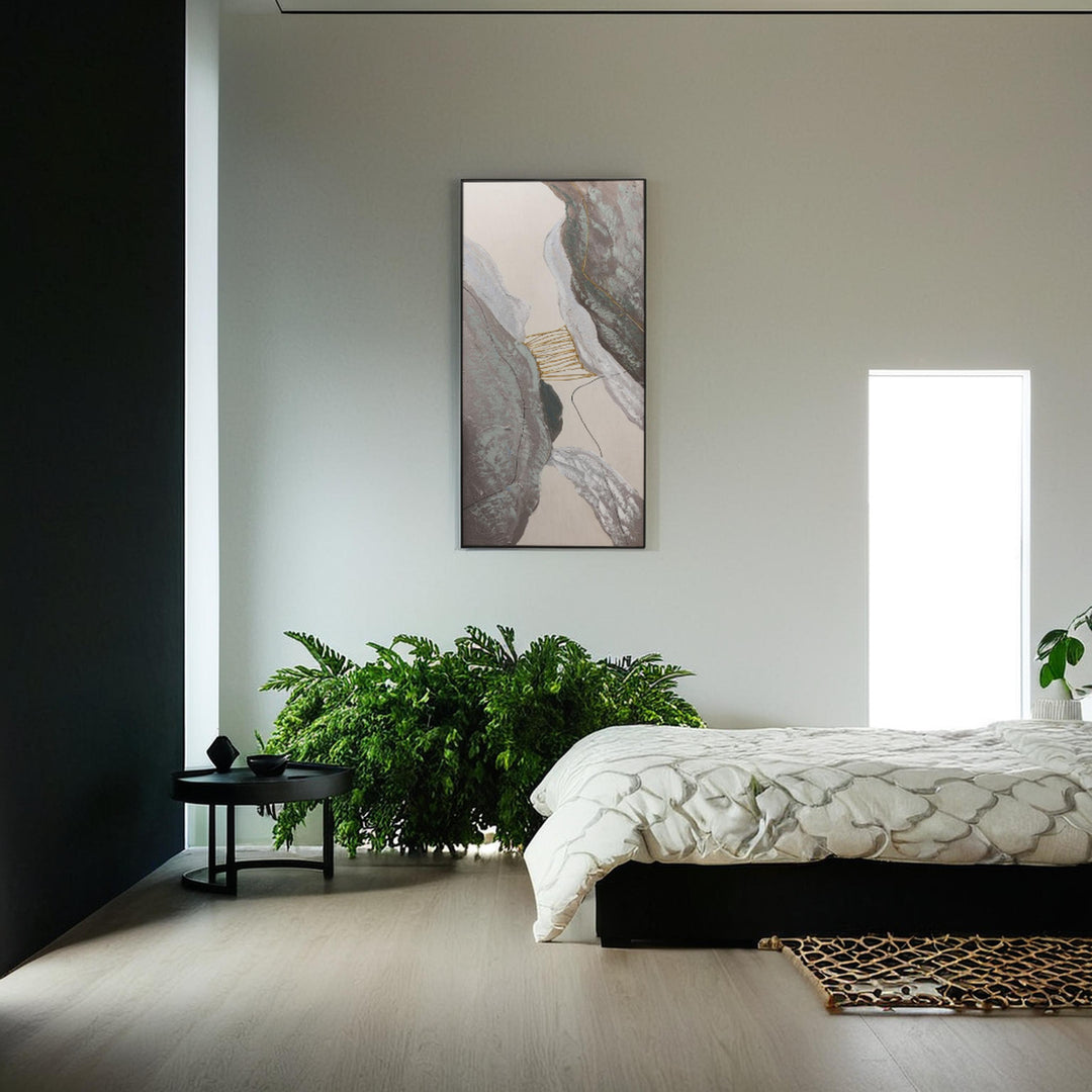 Abstract Harmony – Black Metal Frame Art Abstract Art| Home Decor| Wall Decor| Landscape Painting