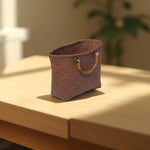 Load image into Gallery viewer, Summer Escape Basket Tote Bag | Foldable Tote Basket | Bamboo Bag
