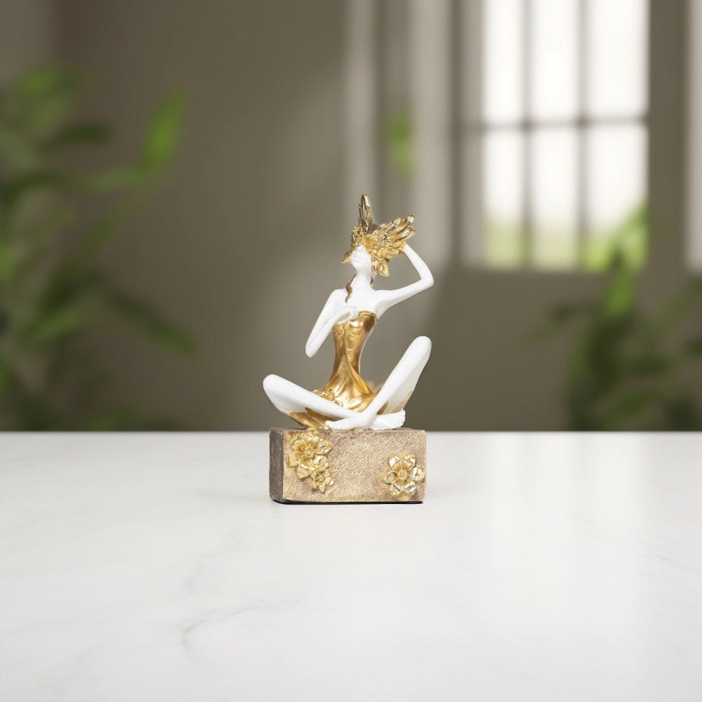 Golden Grace - White Statue | Home Decor | Luxury Home Decor