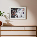 Load image into Gallery viewer, MJ Greatness – Michael Jordan Basketball Frame  Home Decor| Wall Decor| Wall Hanging | Michael Jordan | Basketball Frame
