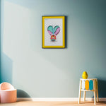 Load image into Gallery viewer, 3D Balloon Guitar Frame - Yellow Wall Hanging | Wall Decor | Wall Art | Home Decor
