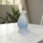 Load image into Gallery viewer, Cracked Blue and White Ceramic - Vase Ceramic flower vase | decorative vases | small vases for flowers | Ceramic near me | flower vase online | vase for living room | decorative vases for living room | Ceramic home decor items
