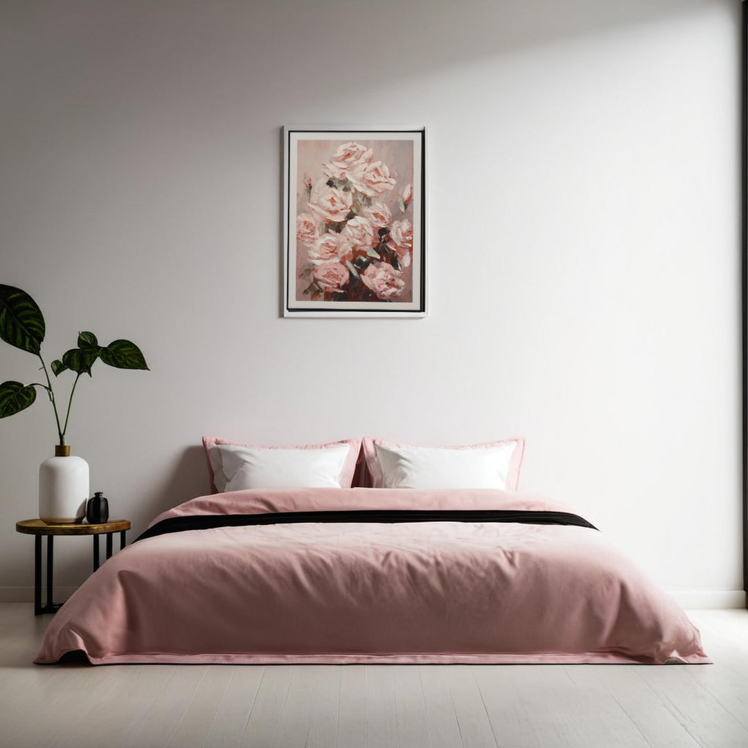 Blush Blooms – Rose Canvas Art Art Decor | Wall Hanging| Flower Art | Floral Art| Home Decor| Wall Decor